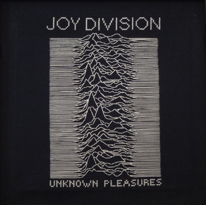 Unknown Pleasures cross stitch pattern