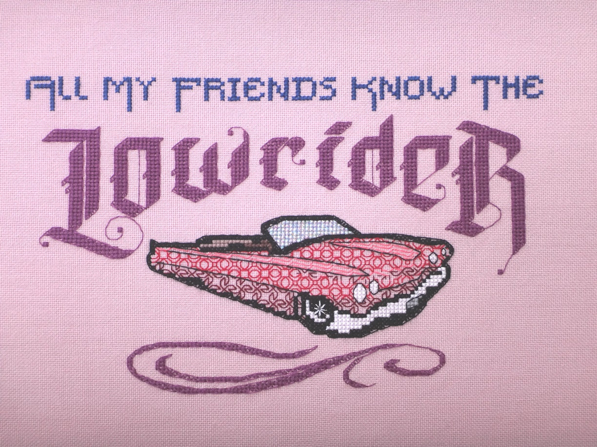 Lowrider cross stitch pattern