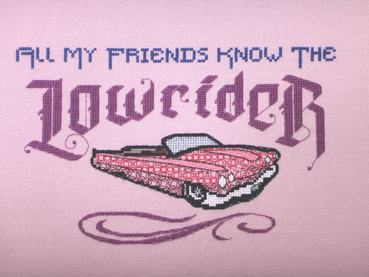 Lowrider cross stitch pattern