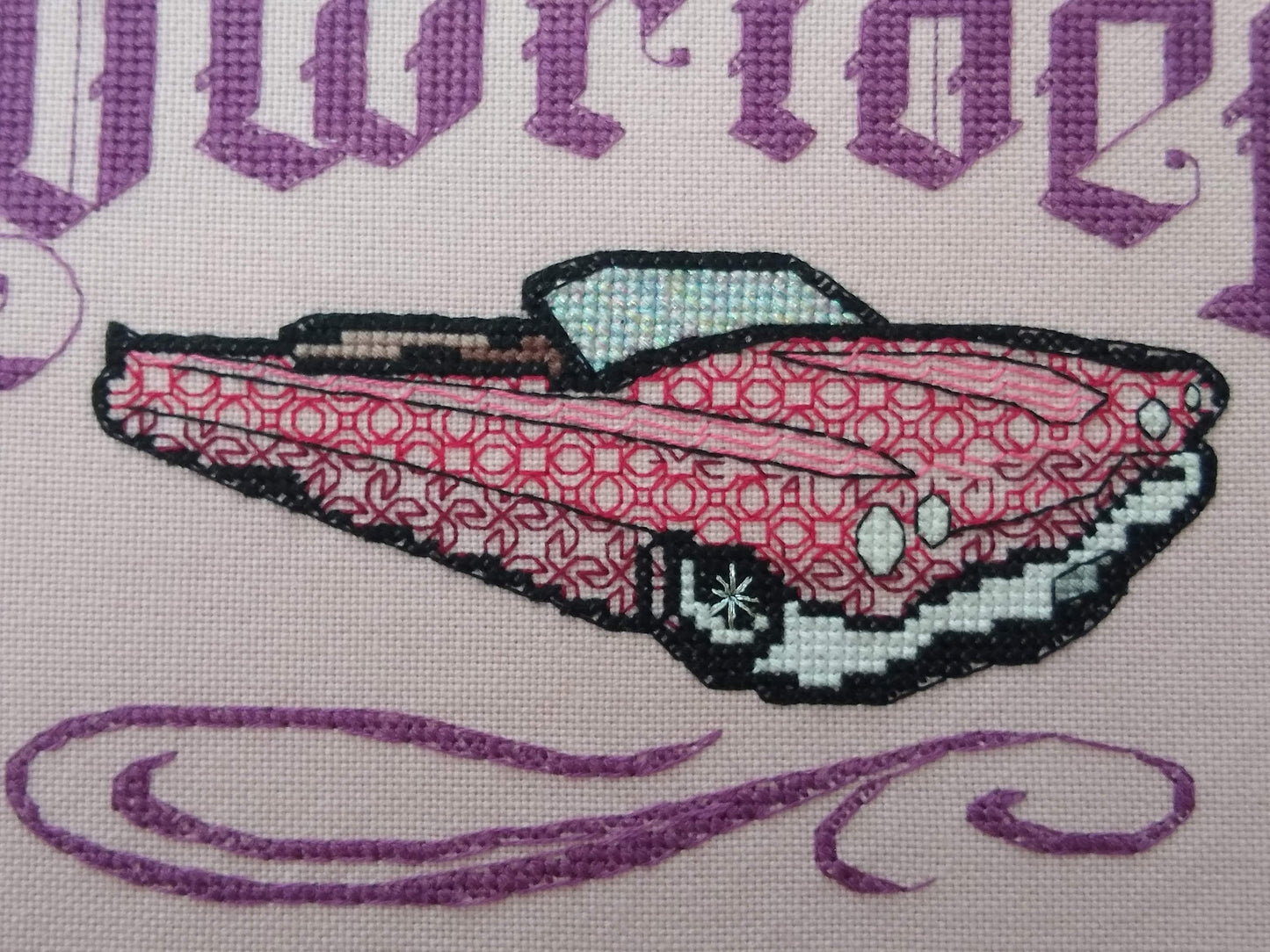Lowrider cross stitch pattern