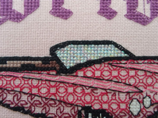 Lowrider cross stitch pattern