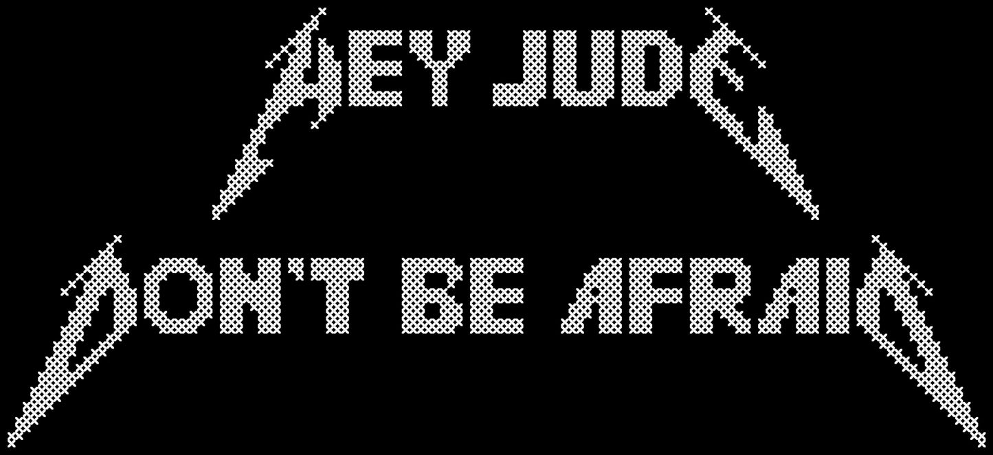 Metallphabet cross stitch pattern