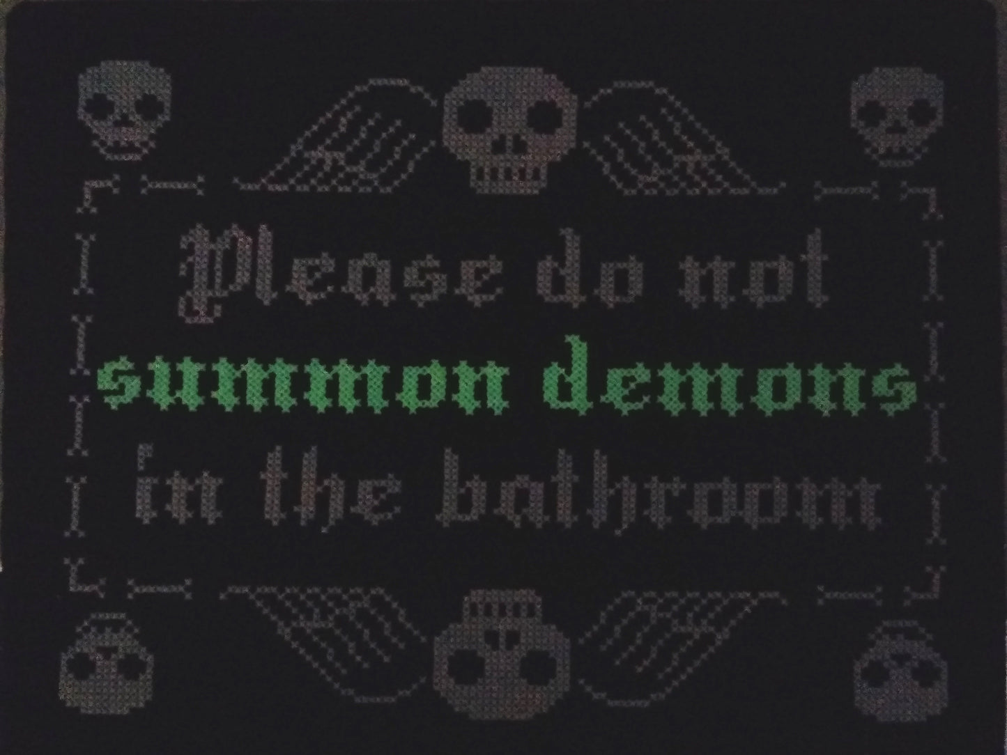 Summon Demons cross stitch pattern