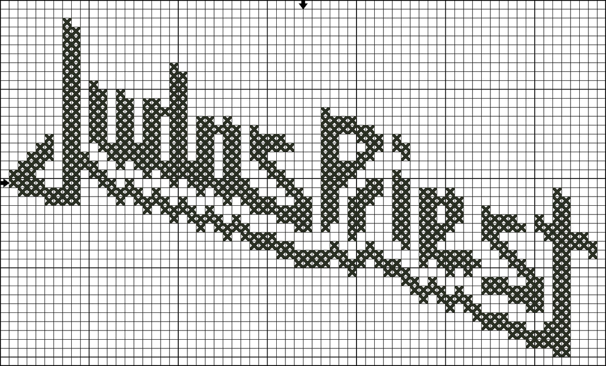 AnotherThing alphabet cross stitch pattern