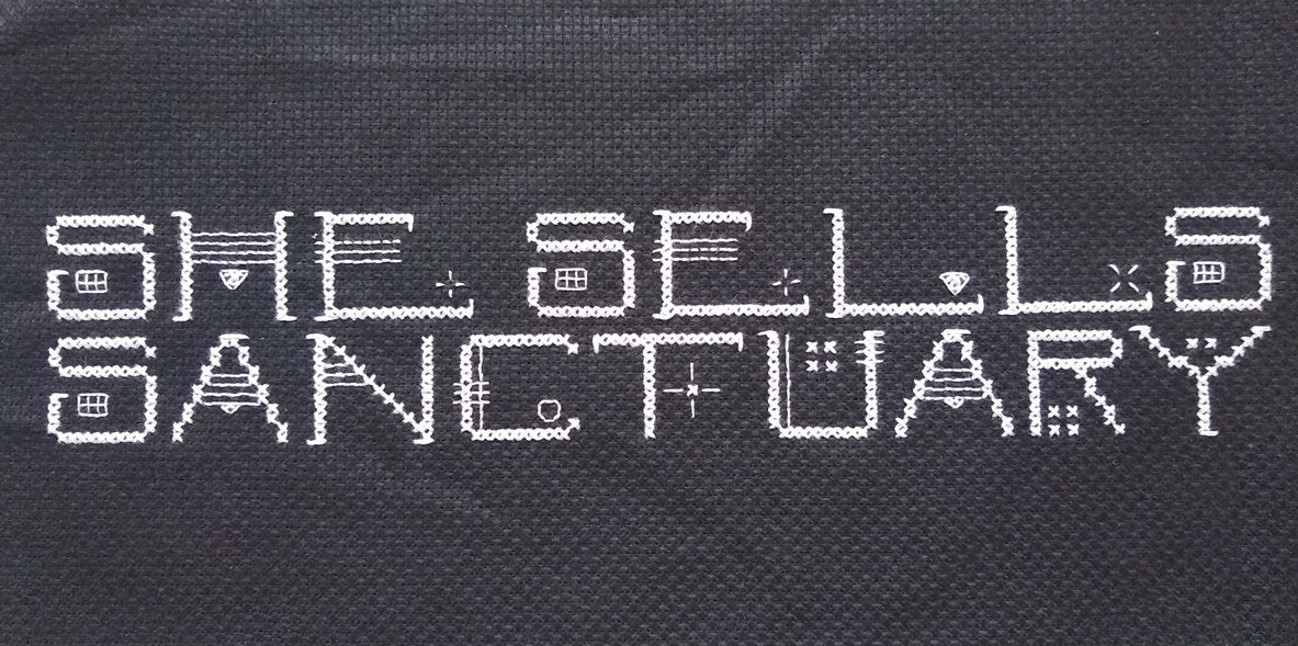 Sanctuary alphabet cross stitch pattern