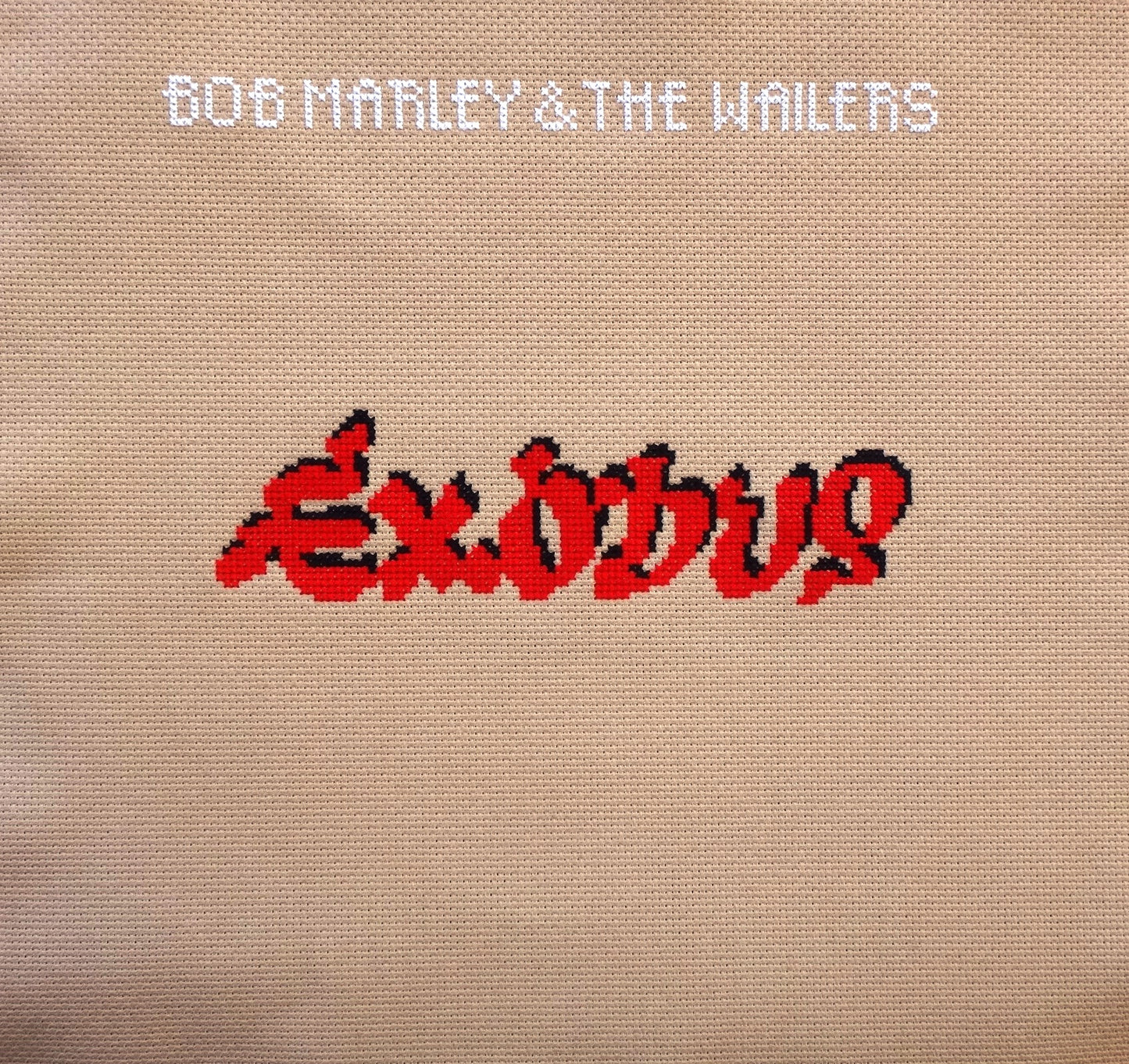 Bob Marley - Exodus album cover cross stitch pattern