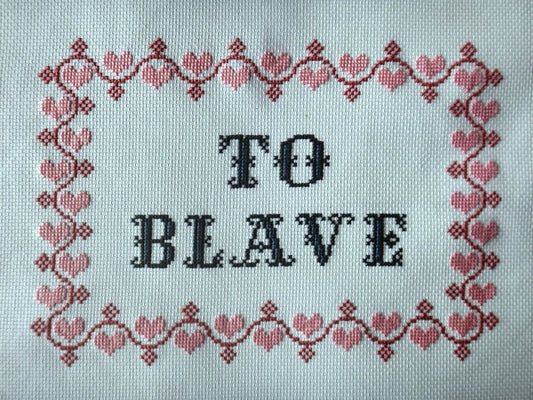 To Blave - Princess Bride cross stitch pattern